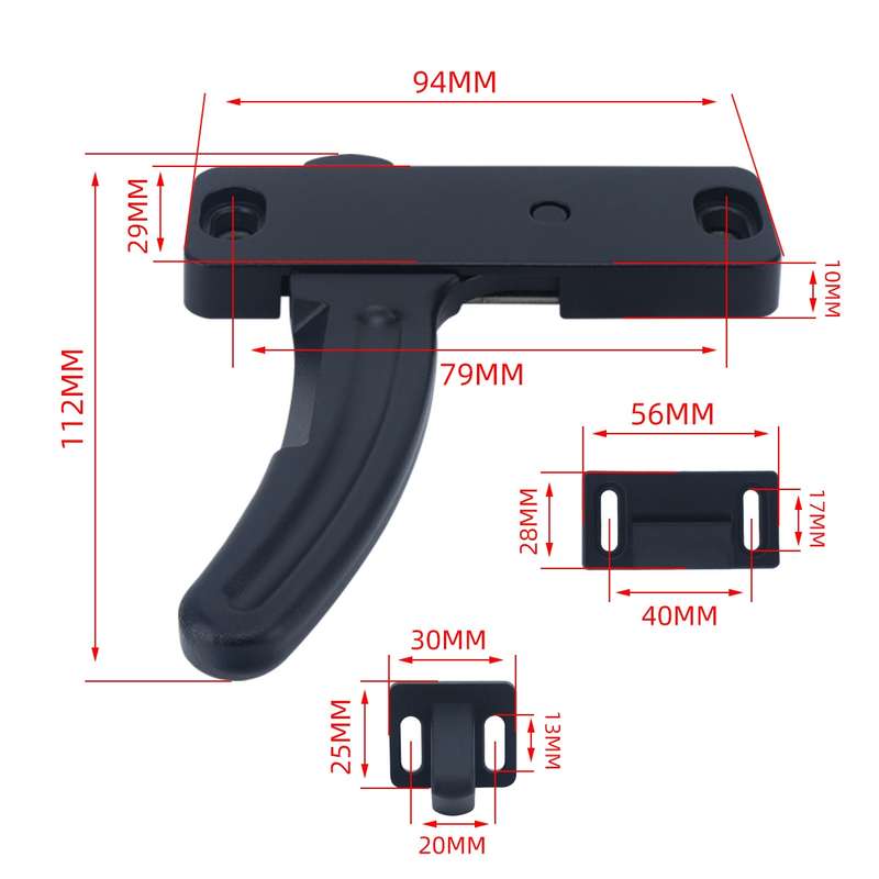 RV Screen Door Replacement L-shaped Handle, Style: Left Handle