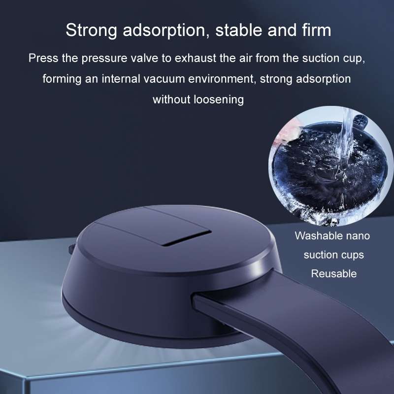 For iPad Car Tablet Holder Suction Cup Mount Car Dashboard Cellphone Stand(Black)