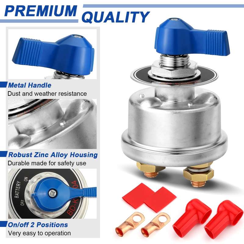 RV Yacht Anti-leakage Battery Power Main Switch Without Accessories