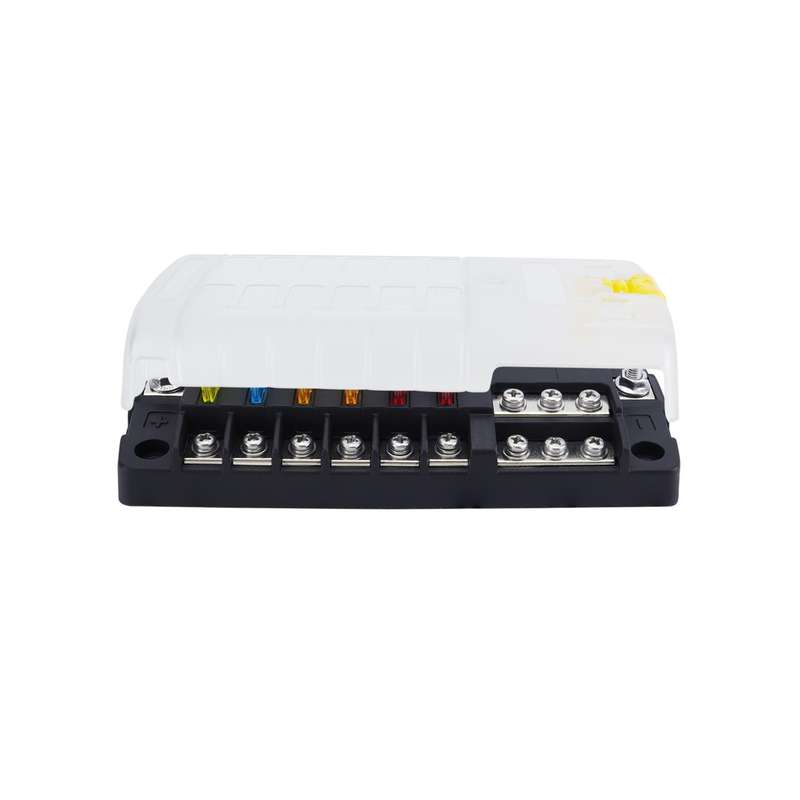 RV Yacht 12-way LED Insulated Flame-retardant Fuse Holder Box with Wire(Configuration 4)