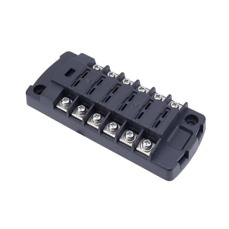 6-Way Plug-In Insulated Cover Fuse Box For Cars Yachts, Set: Enhanced Version A