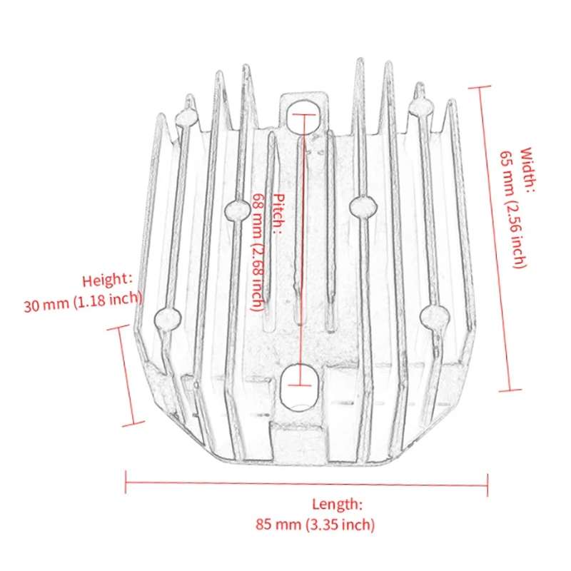 6 Pin Motorcycle Voltage Regulator Rectifier For RS5101 RS5155 15351-64600 15351-64601 M802471