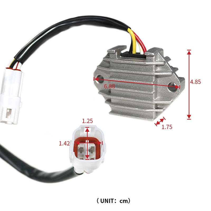 Motorcycle Voltage Regulator Rectifier For Yamaha YFZ450 5TG-81960-00 5TJ-81960-00 5TJ-81960-02