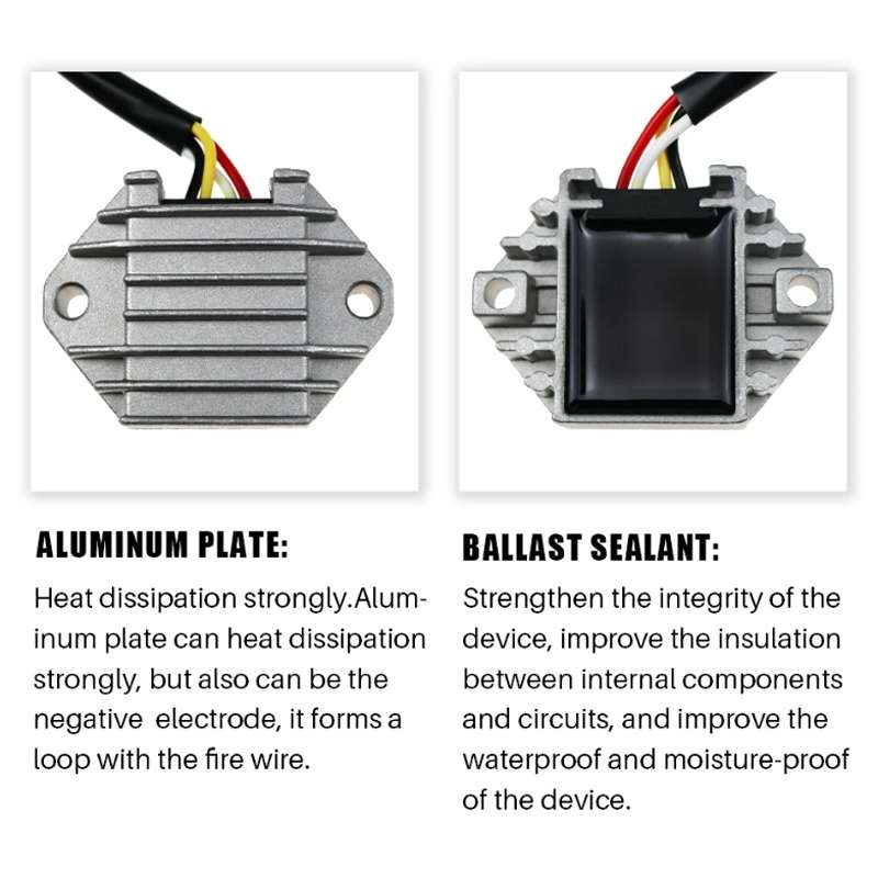 Motorcycle Voltage Regulator Rectifier For Yamaha YFZ450 5TG-81960-00 5TJ-81960-00 5TJ-81960-02