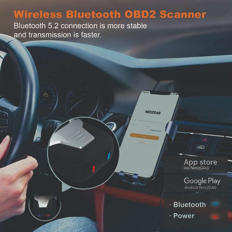 HUMZOR OBD2 Bluetooth Online Car Battery Pack Voltage Detection