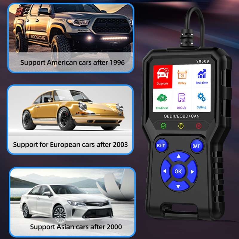 OBD2 Car Engine Fault Detection Diagnostic Instrument