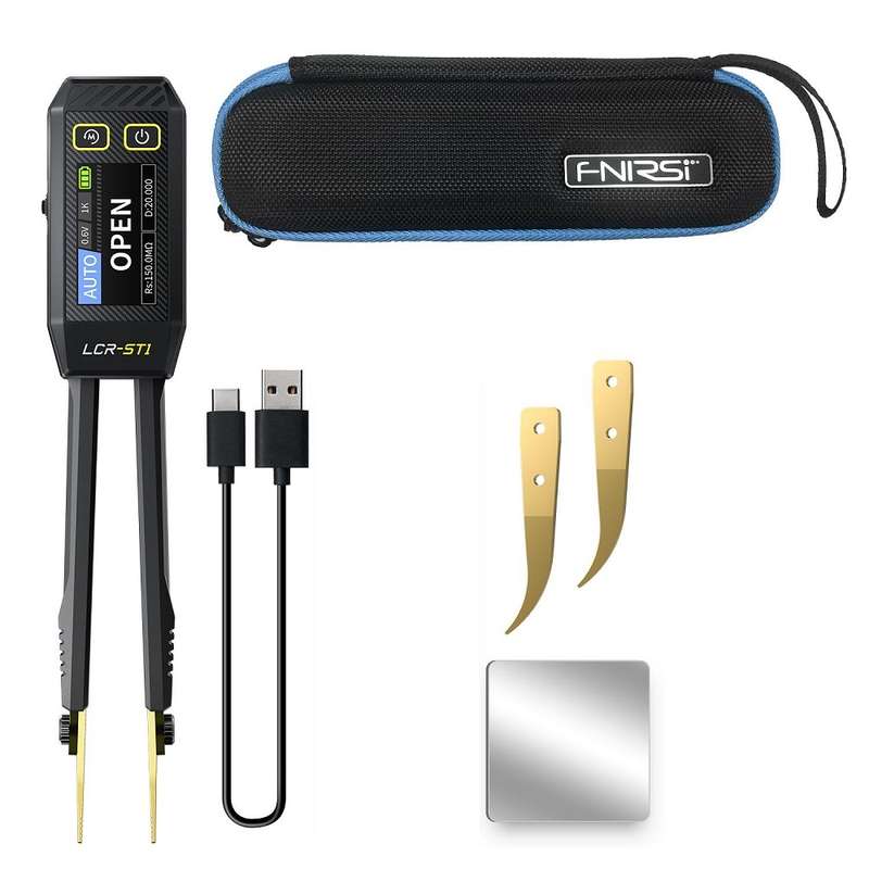 FNIRSI Digital Tweezers Resistor Capacitor Component Test Multimeter(LCR-ST1)