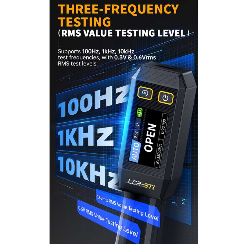 FNIRSI Digital Tweezers Resistor Capacitor Component Test Multimeter(LCR-ST1)