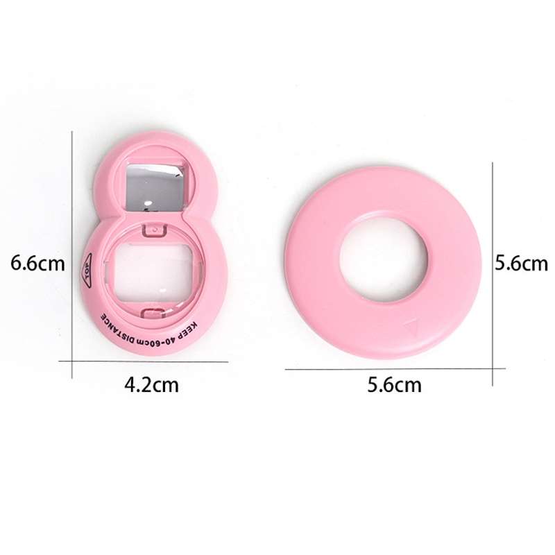 For Fujifilm instax Mini 7+/SE Selfie Filter Auxiliary Ring Set(Gray White)
