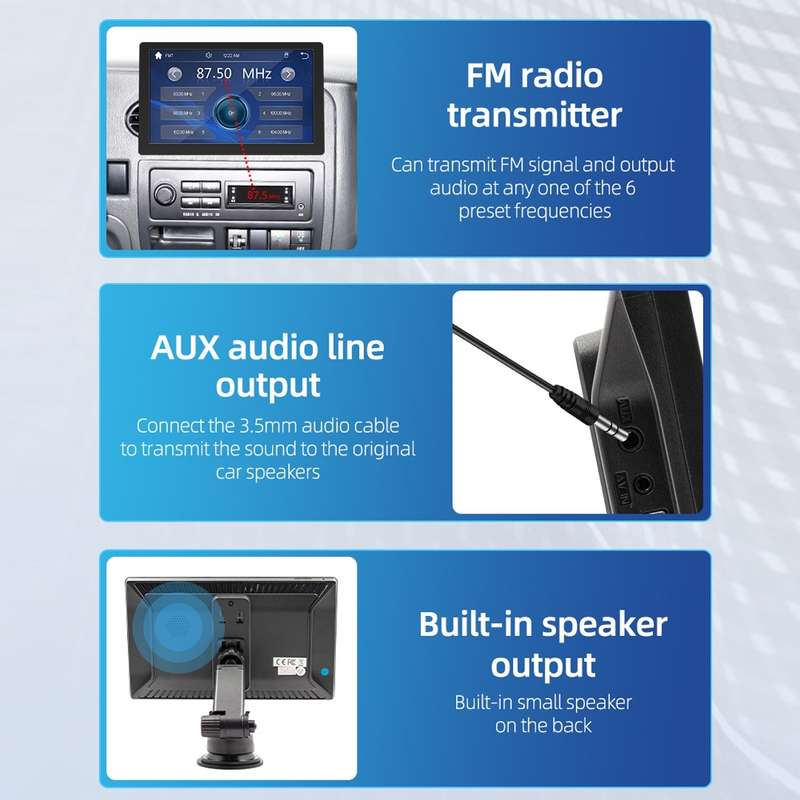 Car Universal Screen Stereo HD MP5 Player Reversing Monitor