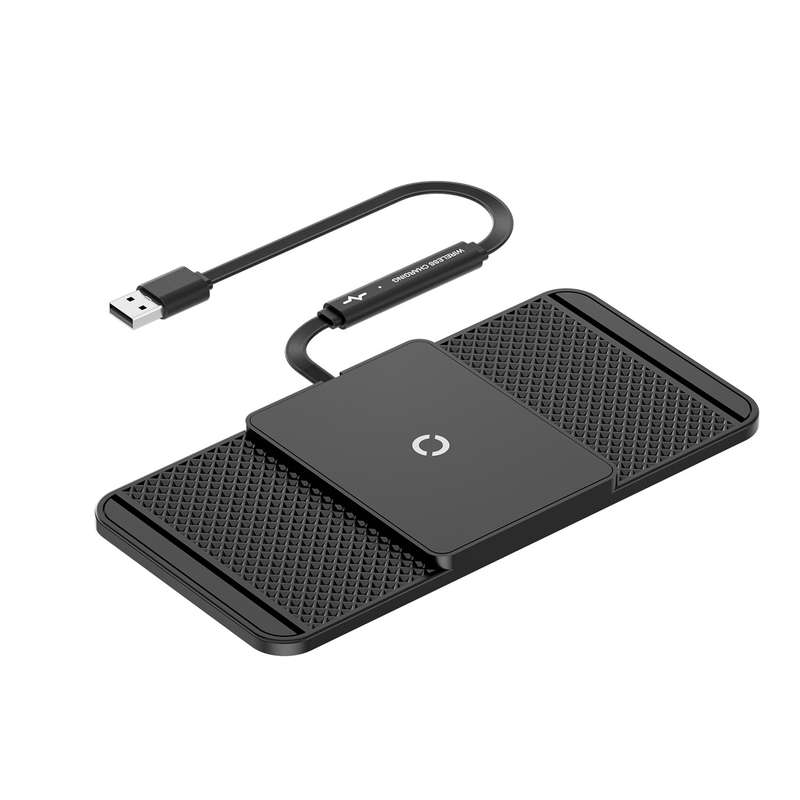 Avoid Camera Universal Car Wireless Charger Anti-slip Mat(USB Interface 0.3m)