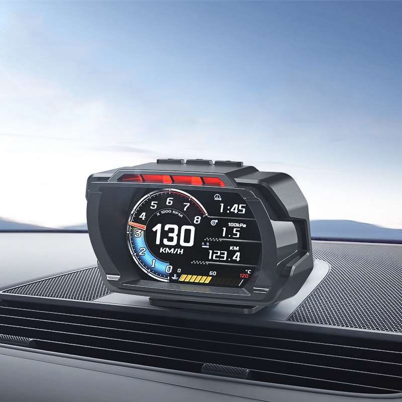 HUD Head-up Display OBD LCD Mileage Speedometer(Spanish Version)