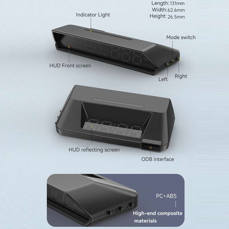 Head-up Display OBD Multi-function Vehicle Instrument Oil Temperature Gearbox Monitoring Screen(S100