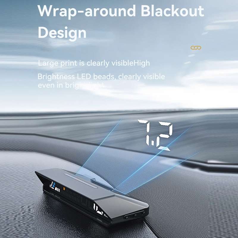 Head-up Display OBD Multi-function Vehicle Instrument Oil Temperature Gearbox Monitoring Screen(S100