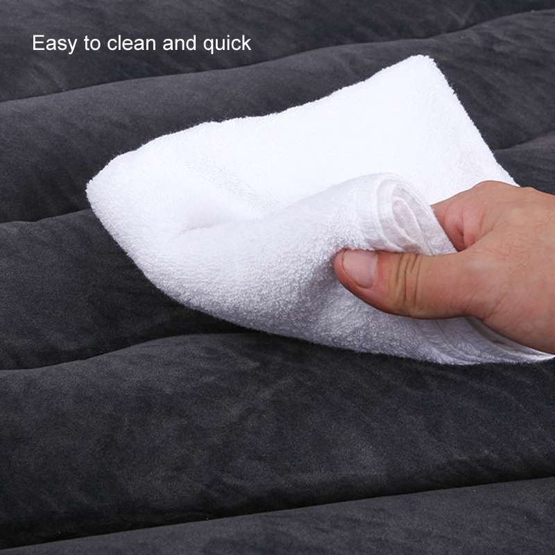 Inflatable Mattress For Car Travel SUV Rear Seat/Trunk, Color: Beige