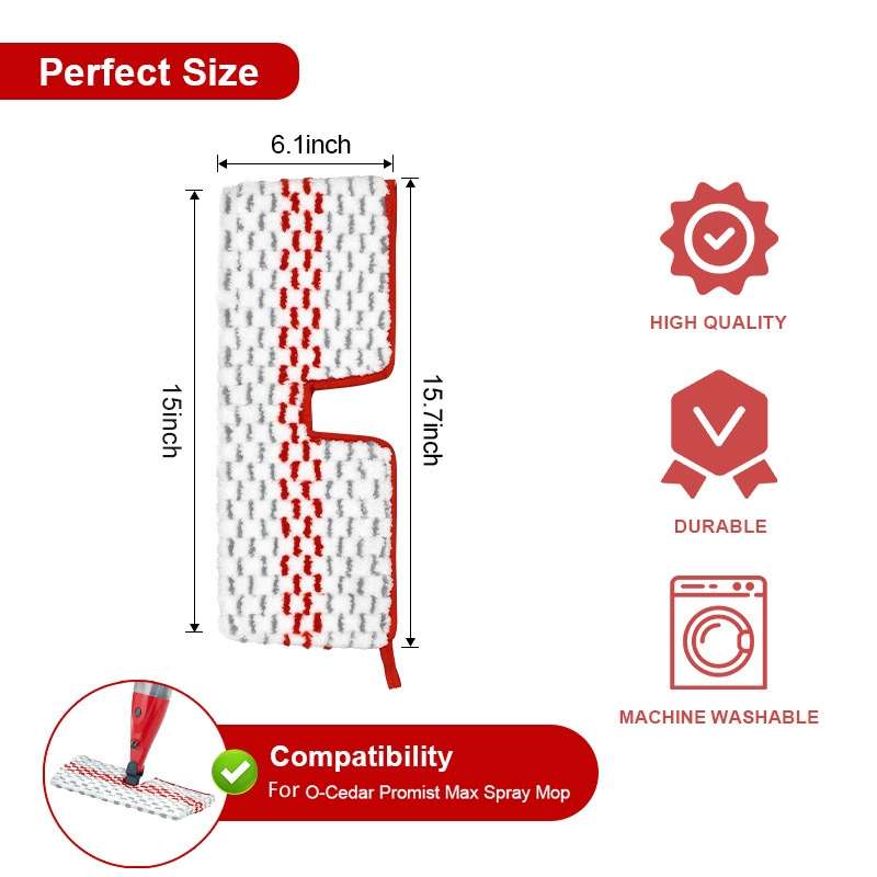 For Vileda / O-Cedar ProMist MAX Spray Mop Refills Microfiber Mop Pads