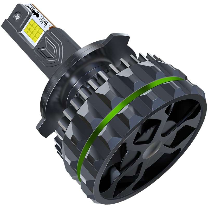 150W Four Copper Tube 24 LED Spotlight Car Headlight, Bulb: 9005