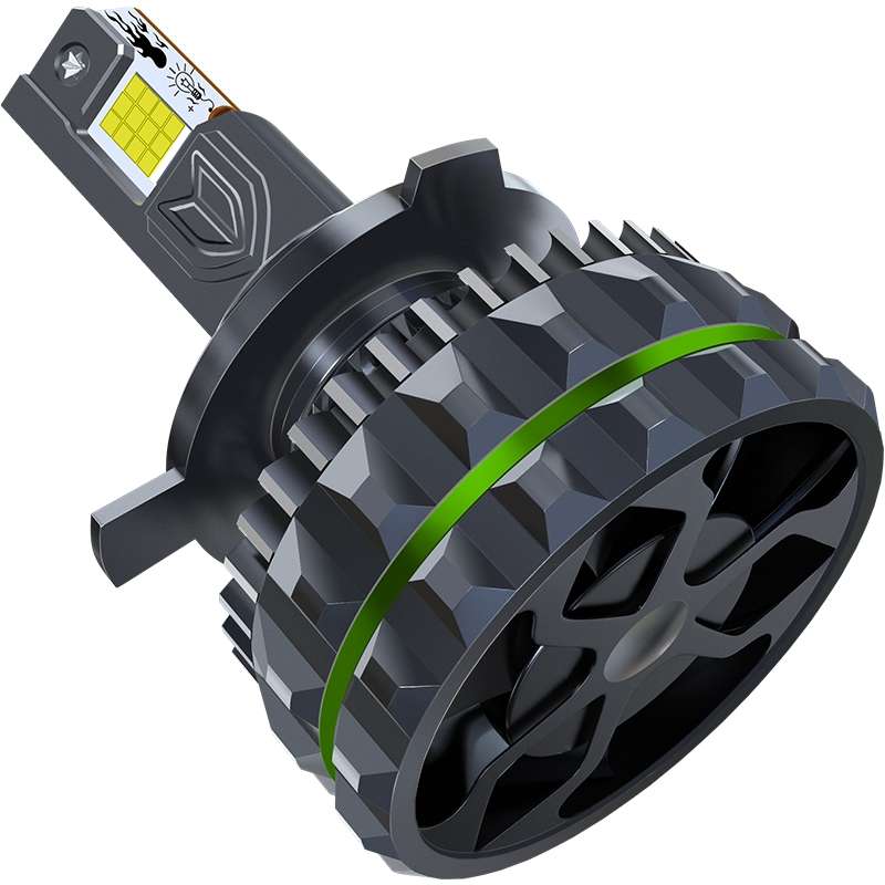 150W Four Copper Tube 24 LED Spotlight Car Headlight, Bulb: 9012