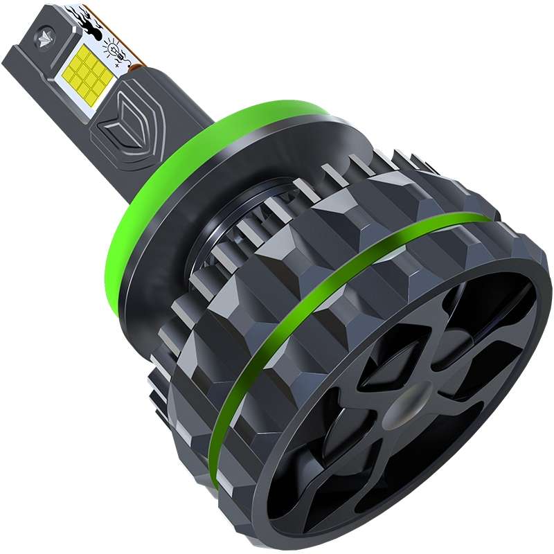 Pair 150W Four Copper Tube 24 LED Spotlight Car Headlight, Bulb: H11