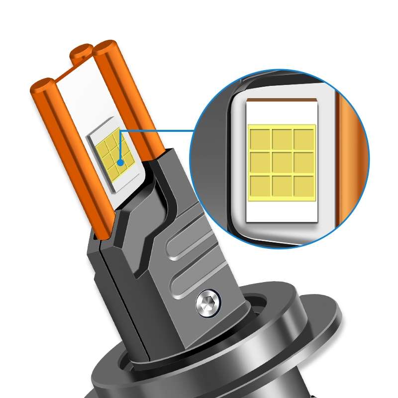 95W LED Three Copper Tube Aluminum Alloy Thick Headlight, Bulb: 9012