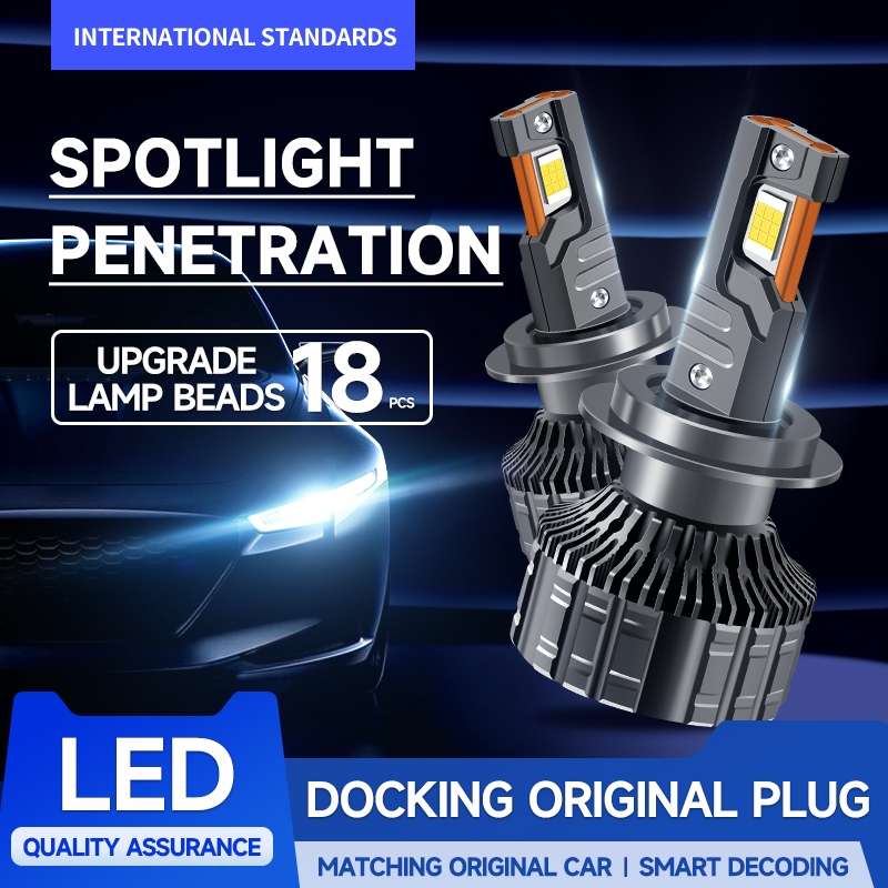 95W LED Three Copper Tube Aluminum Alloy Thick Headlight, Bulb: 9012