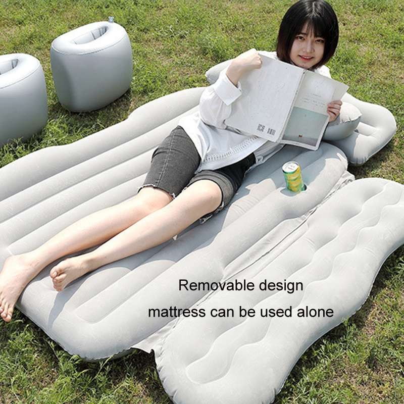 Car Inflatable Bed Multifunctional Outdoor Camping Sleeping Mat, Color: Black