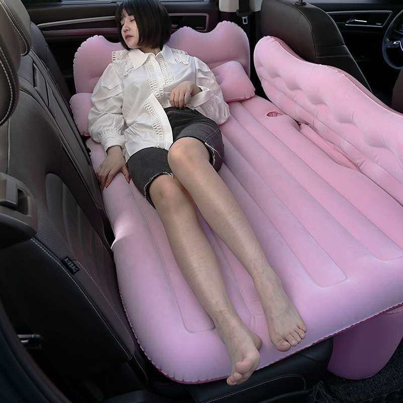 Car Inflatable Bed Multifunctional Outdoor Camping Sleeping Mat, Color: Black