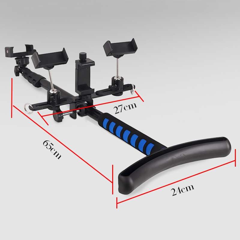 Outdoor Walking Extended Handheld Live Stands Retractable Selfie Stick(Black)