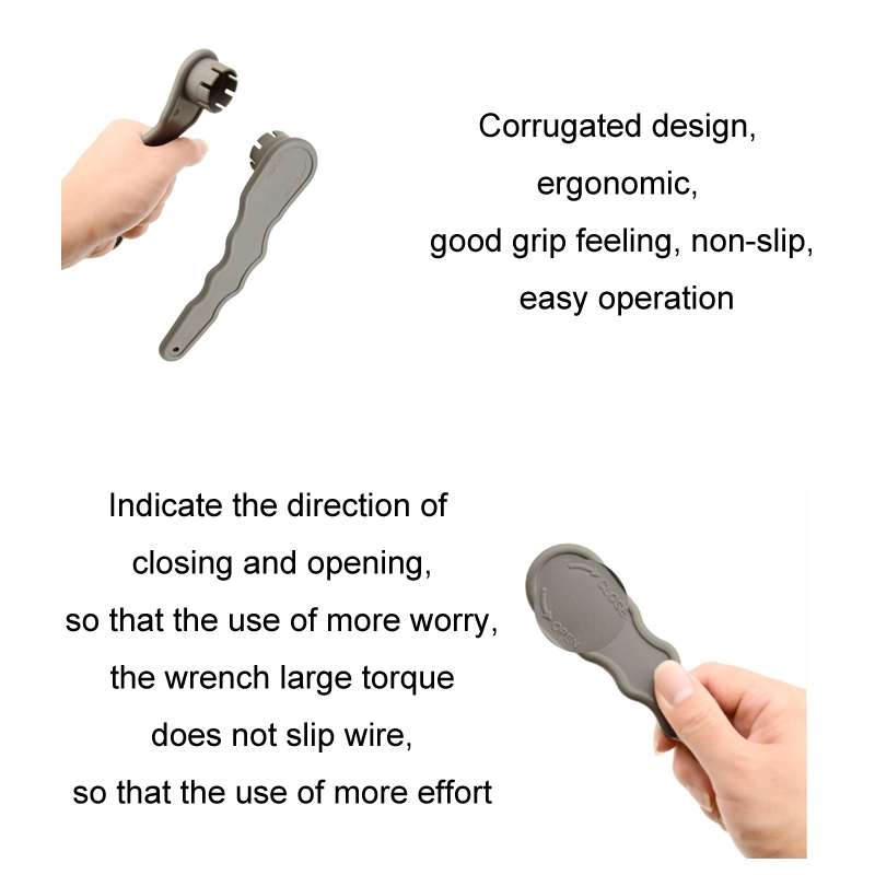 Spiral Air Valve Wrench For Inflatable Boat, Kayak, Paddle Board, Air Nozzle Tightening(Gray Eight T