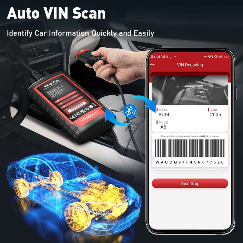 KINGBOLEN OBD2 Car Tester Diagnostics(Ediag Plus)