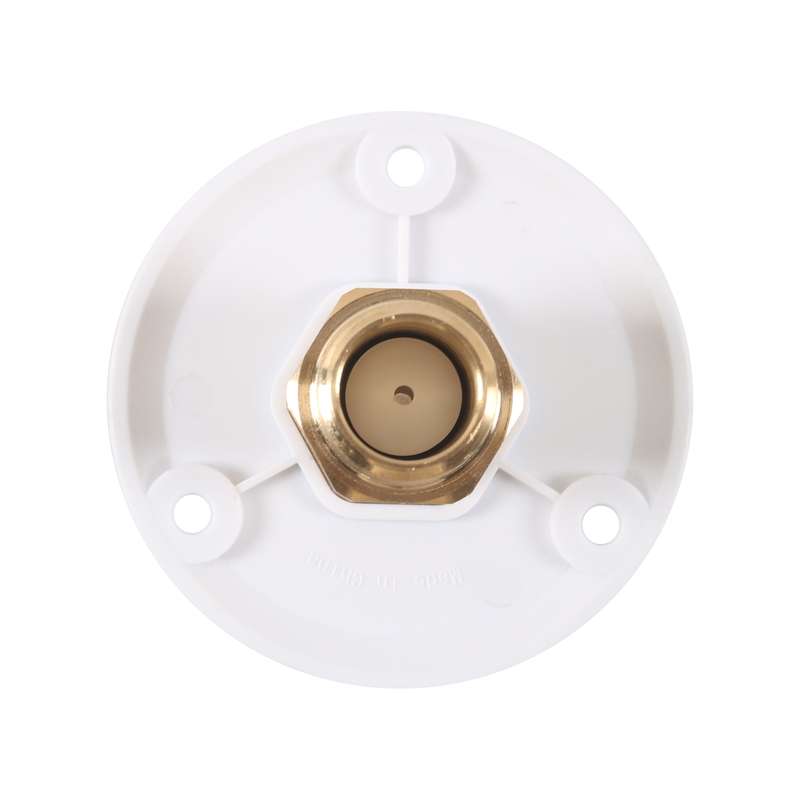 Brass Water Inlet Check Valve For Yacht RV With Adapter(White)