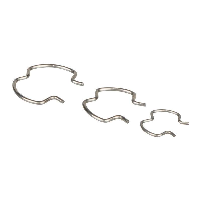 18pcs /Set Quick Connector Clip Transmission Cooler Wire Clip(Silver)