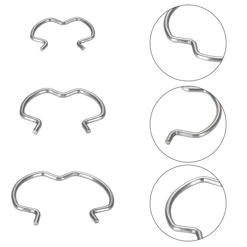 18pcs /Set Quick Connector Clip Transmission Cooler Wire Clip(Silver)