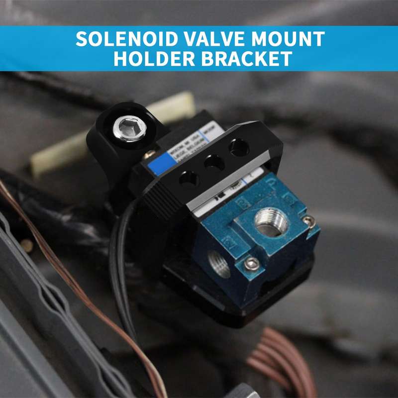 Solenoid Valve Mounting Bracket 3 Port For Mac AEM Boost Controller(Silver)