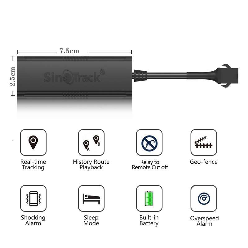 SinoTrack GPS Vehicle-Mounted Motorcycle Car Positioning Tracker, Model: 2G-ST-901M
