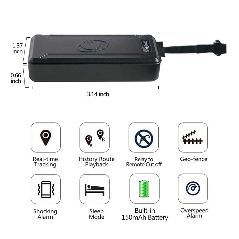 SinoTrack 4G+2G GPS Car Motorcycle Tracking Anti-theft Locator, Specifications: Standard
