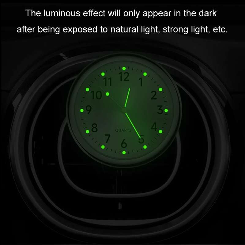 Car Digital Electronic Quartz Luminous Clock, Color: White