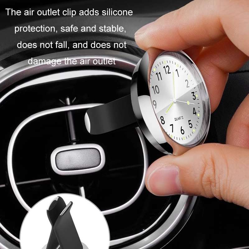 Car Digital Electronic Quartz Luminous Clock, Color: White