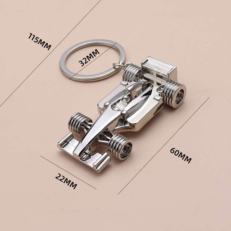 F1 Racing Car Keychain Portable Bag Decoration Pendant, Style: X-592 Solid