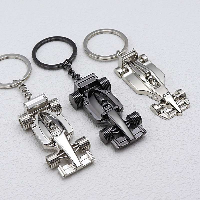 F1 Racing Car Keychain Portable Bag Decoration Pendant, Style: X-592 Solid