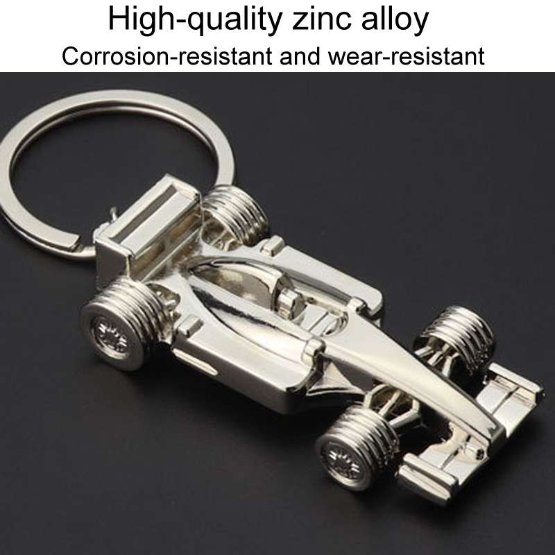 F1 Racing Car Keychain Portable Bag Decoration Pendant, Style: X-592 Solid