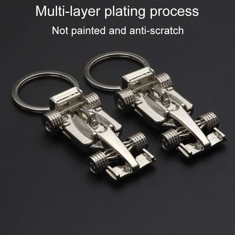 F1 Racing Car Keychain Portable Bag Decoration Pendant, Style: X-592 Solid