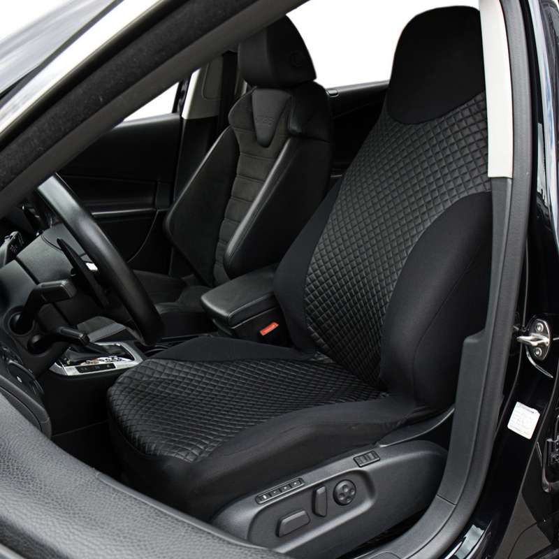 Car Leather Stitching One-piece Front Seat Cover(132x56cm)