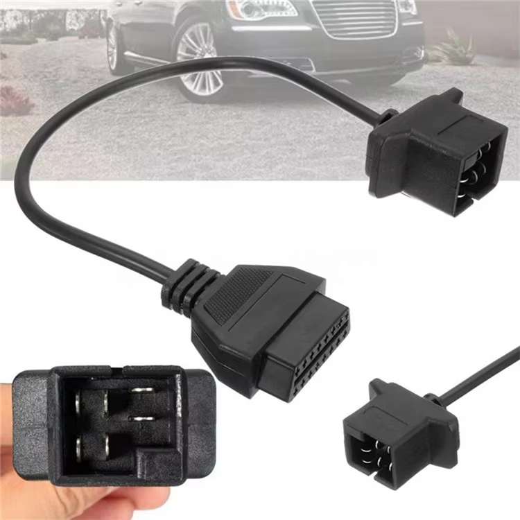 6 Pin OBD1 To 16 Pin OBD2 For Chrysler / Jeep / Dodge