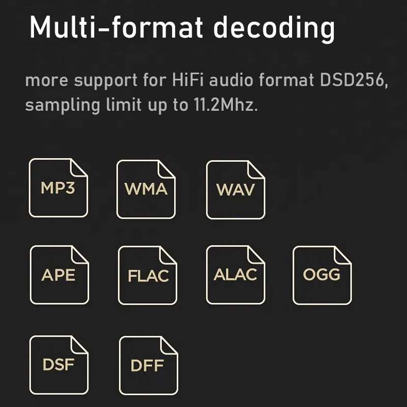 HiFi Lossless Music Player Mastering DSD256 Hard Decoding MP3, Memory: 32GB(Gray)