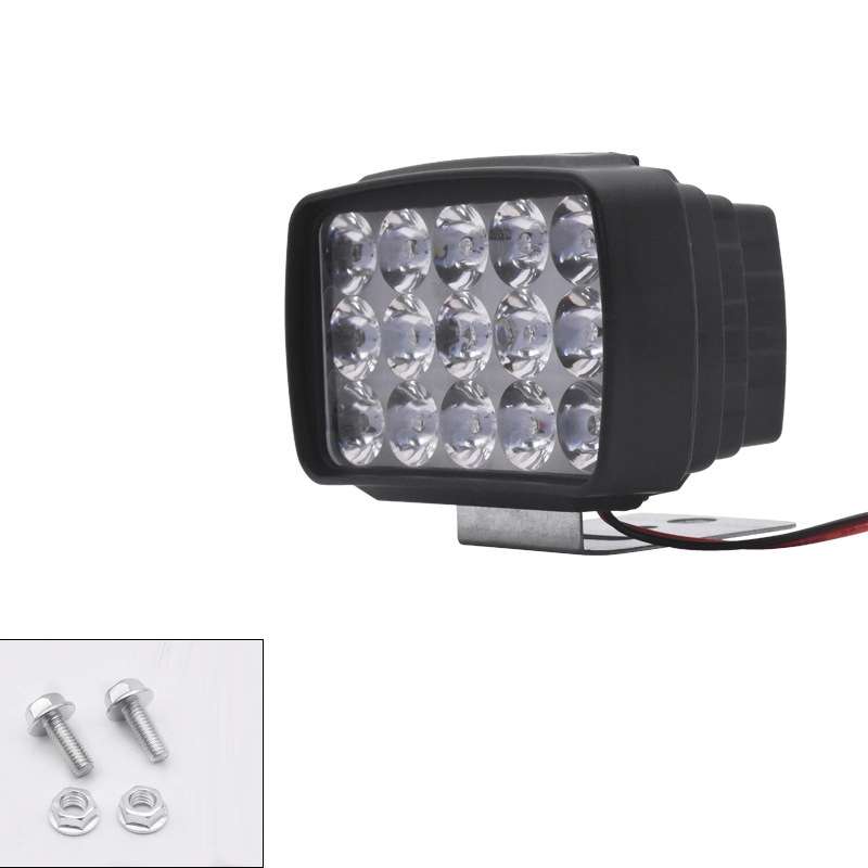 15W Electric Motorcycle External Strong LED Headlight, Specifications: With Screws