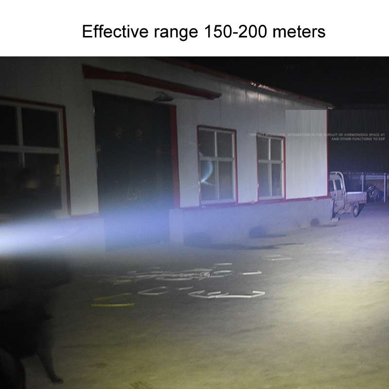 15W Electric Motorcycle External Strong LED Headlight, Specifications: With Screws + Pipe Clamps + S