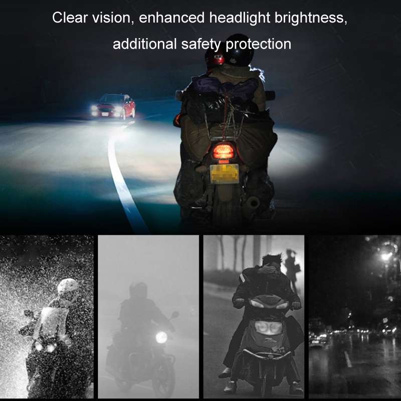 15W Electric Motorcycle External Strong LED Headlight, Specifications: With Screws + Pipe Clamps + S