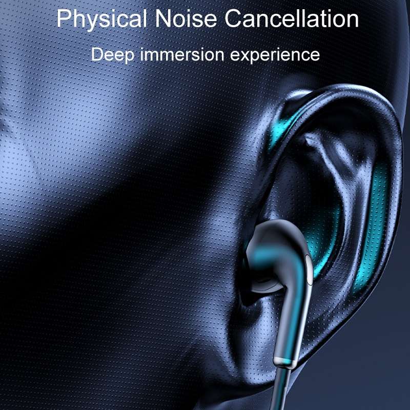 M226 Neck-Hanging In-Ear Pentatone Wired Sports Digital Display Bluetooth Earphone(Black)
