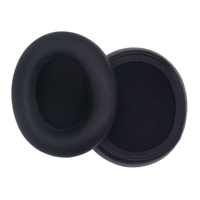 1pair For SteelSeries Arctis Nova 3 / 5 / 7 / Pro Wired Headphone Sponge Cover, Color: Black Leather